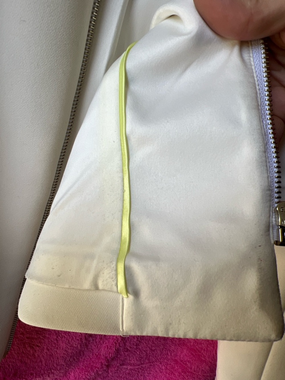 Ted Baker Ivory Zip-Front Women's Blazer - Picture 10 of 10